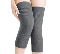 DUNSBY Genouillère 1 paire de genouillères soutien for hommes et femmes, protège-jambes d'hiver chauds thermiques for cyclisme, ski, course à pied(Grey,XL)