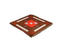 DUNSBY Tapis de Mahjong Tapis de Mahjong for réduire Le Bruit, antidérapant, Jeu société, Silencieux, étanche, Protection Mah-Jong for fête à Domicile(Brown,75x75cm)