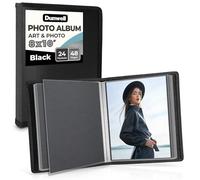 Dunwell Album photo de 20.3x25.4 cm,Classeur d'art pour photos de 20.3x25.4 cm, 24 pochettes transparentes pour 48 pages, protecteur de feuilles de 25.4x20.3 cm pour enfants, croquis, impressions