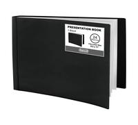 Dunwell Porte-documents (horizontal), 21,6 x 27,9 cm, livre de présentation en plastique, 24 poches, 48 pages de documents de format lettre, certificats, souvenirs, porte-documents artistiques, poly