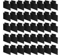 Dunzy Lot de 40 clips de fenêtre Hurricane pour contreplaqué en acier au carbone de 1,27 cm d'épaisseur - Clips de fenêtre réutilisables pour panneaux de protection de fenêtre d'ouragan, noir