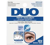 DUO Adhésif Striplash transparent 7 g s'applique blanc sec transparent toute la journée et ensembles de cils individuels en quelques secondes, résistant à l'eau, végétalien, sans cruauté envers les animaux