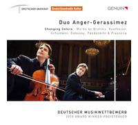 Duo Anger-Gerassimez : Changing Colors. Œuvres de Brahms, Beethoven, Schumann, Debussy…