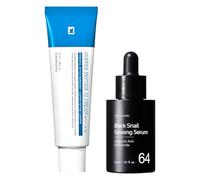 Duo Anti-Âge K-Beauty TOSOWOONG, Sérum Black Snail Ginseng et Crème Copper Peptide 12, Skincare Coréen avec Snail Mucin, Ginseng, GHK-Cu, 12 Peptides pour Hydratation Fermeté Éclat
