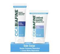 Duo Anti-Crevasses - Biafine - Cicabiafine - Baume 50 Ml & Crème 75 Ml - Répare En 7 Jours - Non Gras