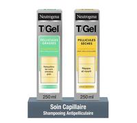 Duo Anti-Pelliculaire Expert ¿ Shampooing T-Gel Cheveux Gras 125 Ml & Shampooing T-Gel Pellicules Sèches 250 Ml Neutrogena