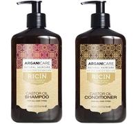 Duo Arganicare shampooing et après shampooing à l’huile de ricin