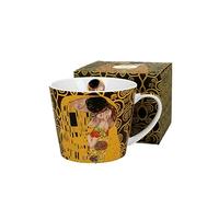 DUO ART GALLERY Gobelet en porcelaine The Kiss Brown New Bone China 610 ml