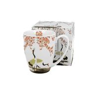 DUO ART GALLERY Tasse classique en porcelaine de Chine 350 ml SAKURA & CRANES