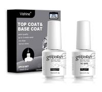 Duo Base Coat No Wipe Top Vernis Gel Semi-Permanent Uv Led Soak Off Vernis À Ongles Gel Nail Polish Set Kit Manucure 15Ml 2[YG1416]