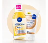 Duo BB Crème Teintée Médium SPF15 avec Eau Micellaire Skin Radiance Pour Hydrataio, Protection et Éclat