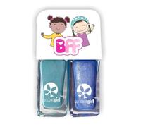 Duo BFF Twinnies : 2 vernis à ongles à eau : Bleu et Turquoise aille Unique Coloris Unique