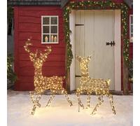 Duo Cerf et Biche Lumineux Studley à LED Bicolore