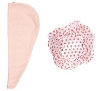 Duo charlotte de douche et serviette magique pour cheveux rose - - ALTOBUY Rose G