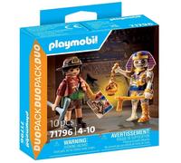 DUO CHASSEUR DE TRESORS +MOMIE PLAYMOBIL PLL71796