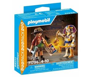 DUO CHASSEUR DE TRESORS +MOMIE PLAYMOBIL PLL71796
