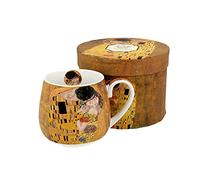 Duo Collection Art Gallery by Klimt Mug The KISS 430 ml en porcelaine New Bone China dans une boîte cadeau, tasse à café, tasse à thé