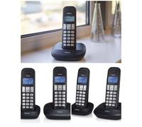 Duo de 2 téléphones DECT Ecran rétroéclairé Noir avec identification de l¿appelant
