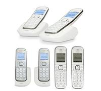 Duo de 2 téléphones DECT pour seniors Blanc grandes touches rétroéclairées