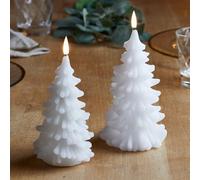 Duo de Bougies TruGlow® en forme d'Arbre de Noël