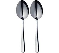 Duo De Cuillères De Service En Acier Inoxydable MasterClass, Ensemble De Cuillères 2 Pièces Pour Les Buffets, Les Dîners En Commun Et Les Repas En Famille - Argent