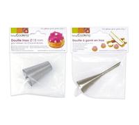 Duo de douilles pâtissières - à garnir & Choux 18 mm