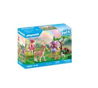 Duo de fées avec animaux de la foret