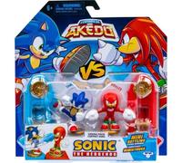 Duo De Figurines Sonic Vs Knuckles - Moose Toys - Akedo - Pack De Combat Rapide. 2 Figurines Et Contrôleurs Inclus
