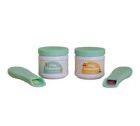 Duo de glaces pour poupée blanc, vert TU