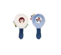 Lilliputiens – Duo de hochets Maracas en peluche – Bleu