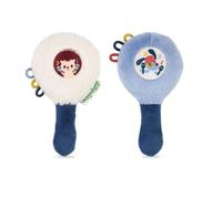Duo de hochet maracas en peluche - LILLIPUTIENS - Bleu - Dès 3 mois