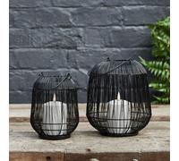 Duo de Lanternes de Jardin Antonio avec Bougie TruGlow® Blanche