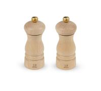 Duo de moulins à poivre et à sel Clermont Bois de hêtre Naturel 13 cm
