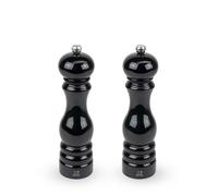 Duo De Moulins À Poivre Et À Sel Manuels En Bois Laqué Noir 22 Cm - 8,75' Paris