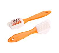 Duo de nettoyage de chaussures classique - Polisseuse à poils durs, brosse de détail robuste, kit de dépoussiérage en profondeur | Poignée de poignée Portable, accessoire améliorant la finition lisse,