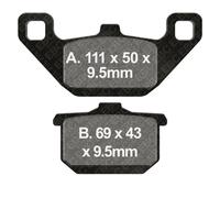 Duo De Plaquettes EBC FA085V 737.70.22 Pour Kawasaki 700 VN VULCAN 1985-2016