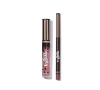 Duo De Rouges à LèVres Cocoa Kiss-Cookies N' Milk Soldes Cadeau De NoëL Rouge à LèVres Liquide Marron Rouge Marque Beauté Visage Maquillage Maquilliage CosméTique Pour Femmes Filles Parfait Pour Hiver