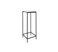 Toilinux - Duo de Sellettes Gigognes en effet marbre - Noir et Blanc - Felicity Blanc