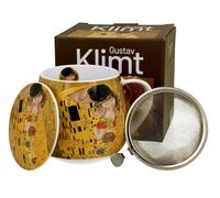 Duo de tasses à café Klimt The Kiss en porcelaine, mug, tasse à thé, tasse à café avec anse 430 ml