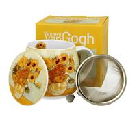Duo de tasses à café Van Gogh, Sunflowers en porcelaine, mug, tasse à thé, tasse à café avec anse 430 ml
