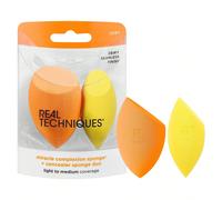 Duo d'éponges Real Techniques Miracle Complexion + Éponge à correcteur, éponges de mélange de maquillage pour fond de teint et correcteur, offre une couvrance légère à moyenne, maquillage naturel et l