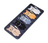 DUO ER Animal Mignon Chat Imprimer Imprimer Salle de Bain Cuisine Tapis Hallway Accueil étage Tapis Maison House pondeuses Tapis Salon Salon Anti-Glissement Tapis de tapette