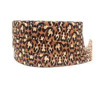 DUO ER Leopard Love Heart imprimé Fold Ruban élastique Bricolage Décoration Couvre-Chef Party Emballage Cadeau Couture Décoration Accessoires (Couleur : 3)