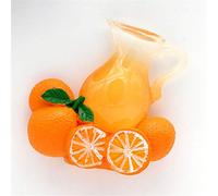 DUO ER Réfrigérateur magnétique bâton mosaïque jus Tasse de Lait Tasse de café Bouteille de jus d'orange vin Rouge Panier 3D Aimants Réfrigérateur (Couleur : Orange Juice)