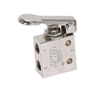 DUO ER Vanne mécanique TAC2-31V 1/8" Thread 2 Position 3 Way Spring Ressources Retour Aviation Pneumatique Suptable Valve W Raccords (Couleur : No Fittings)