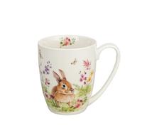 Duo Flower Classic Spring Bliss Tasse en porcelaine New Bone China 360 ml