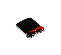 Duo Gel Wave Tapis de Souris avec Repose-poignets - Noir/Rouge