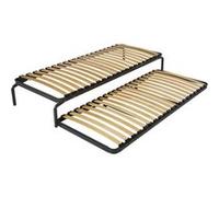 DUO GIGOGNE - 2 Sommiers 20 Lattes 70x190 - SEDAC_Pack Bleu, Bleu G