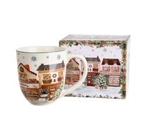 Duo Gobelet géant motif ville de Noël - 1,0 l