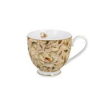 DUO Golden Line Tasse avec pied 530 ml en porcelaine anglaise Rose Crème